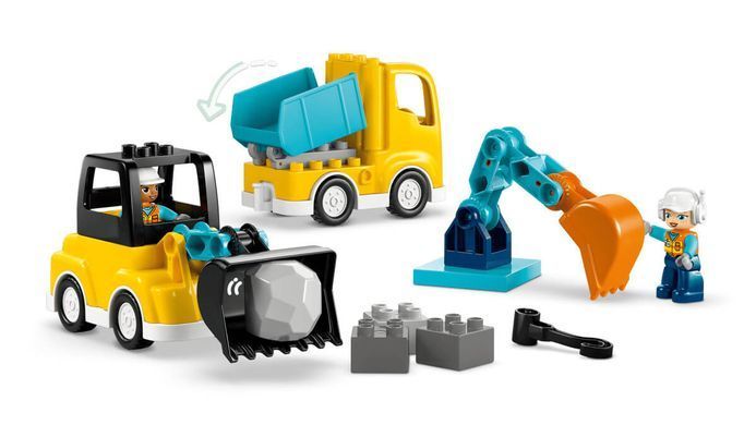 LEGO&reg; 10475 DUPLO&reg; Town 3-in-1 Construction Vehicles