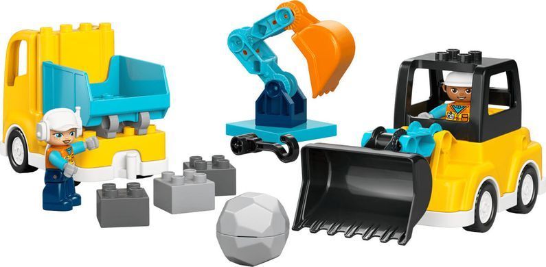 LEGO&reg; 10475 DUPLO&reg; Town 3-in-1 Construction Vehicles