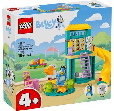LEGO Bluey Веселощі з Блуї та Хлоєю на ігровому майданчику (11201) &ndash; фото товару LEGO з категорії LEGO Bluey. Оригінал, доставка по Україні