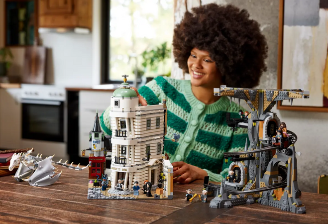 ЛЕГО Гаррі Поттер 76417 Банк - LEGO Harry Potter Магічний банк Ґрінґотс. Колекційний набір 4803 деталі (76417)
