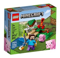 Конструктор LEGO Minecraft Засада Крипера 72 детали (21177)