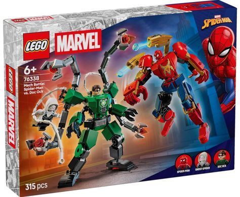 LEGO Super Heroes Marvel Битва роботов: Человек-паук vs. Доктор Осьминог (76338) &ndash; фото товара LEGO из категории LEGO Marvel Super Heroes. Оригинал, доставка по Украине