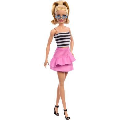 Кукла Barbie Fashionistas #213 в розовой юбке с рюшами (HRH11) &ndash; фото товара Barbie из категории  Барби Модницы ❤ Barbie Fashionistas . Оригинал, доставка по Украине