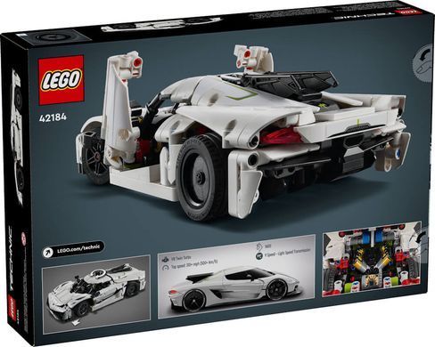 LEGO Technic Koenigsegg Jesko Absolut &mdash; белый гиперкар 801 деталь (42184) &ndash; фото товара LEGO из категории LEGO Technic. Оригинал, доставка по Украине