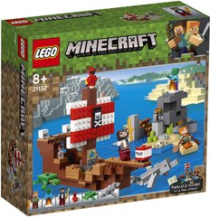Конструктор LEGO Minecraft Приключения на пиратском корабле 386 деталей (21152)