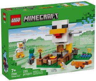 LEGO Minecraft Куряча ферма 233 деталі (21585) &ndash; фото товару LEGO з категорії LEGO Minecraft. Оригінал, доставка по Україні