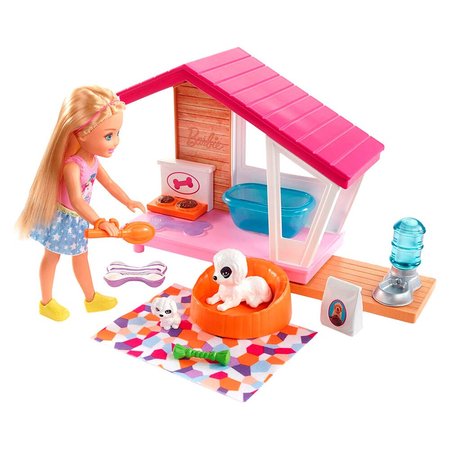 Мебель для кукол Barbie Барби Собачья будка с аксессуарами FXG34 купить