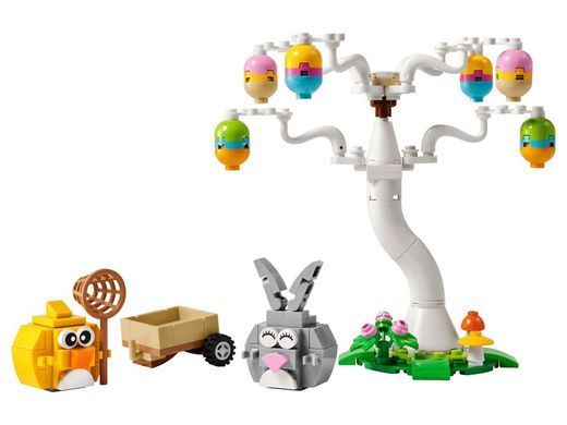 LEGO Seasonal Пасхальный кролик и охота на куриные яйца 140 деталей (40808) &ndash; фото товара LEGO из категории LEGO Seasonal. Оригинал, доставка по Украине