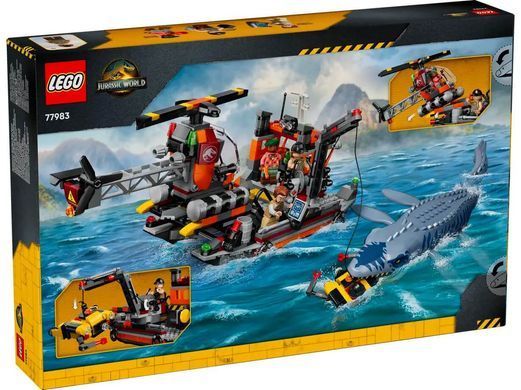 LEGO Jurassic World Напад мозазавра на човен (77983) &ndash; фото товару LEGO з категорії LEGO Jurassic World. Оригінал, доставка по Україні
