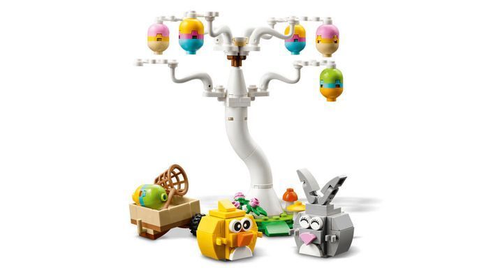 LEGO Seasonal Пасхальный кролик и охота на куриные яйца 140 деталей (40808) &ndash; фото товара LEGO из категории LEGO Seasonal. Оригинал, доставка по Украине