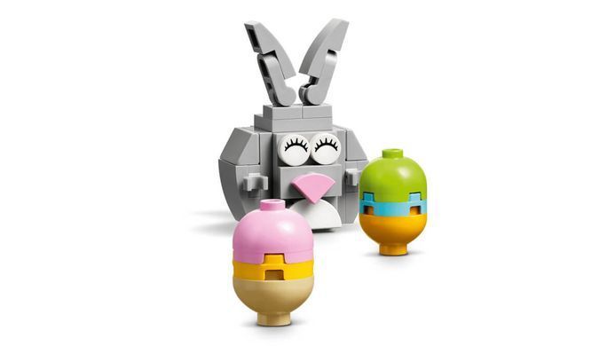 LEGO Seasonal Пасхальный кролик и охота на куриные яйца 140 деталей (40808) &ndash; фото товара LEGO из категории LEGO Seasonal. Оригинал, доставка по Украине