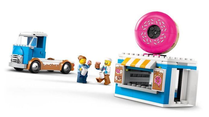 LEGO City Вантажівка з пончиками 196 деталей (60452) &ndash; фото товару LEGO з категорії LEGO City. Оригінал, доставка по Україні