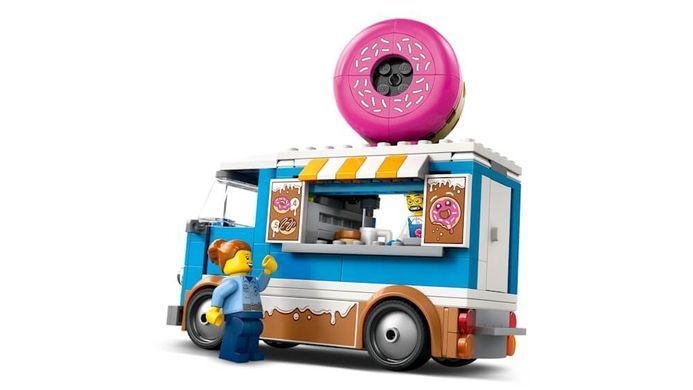 LEGO City Вантажівка з пончиками 196 деталей (60452) &ndash; фото товару LEGO з категорії LEGO City. Оригінал, доставка по Україні