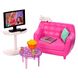 Мебель для кукол Барби Barbie Гостинная с аксессуарами FXG36 4