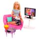 Мебель для кукол Барби Barbie Гостинная с аксессуарами FXG36 5