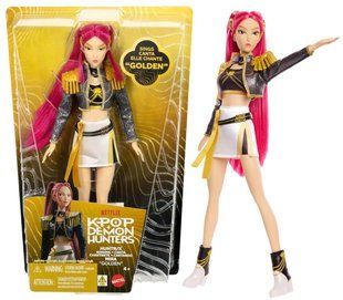 Лялька KPop Demon Hunters мисливиці на демонів - Міра &ldquo;Golden&rdquo; Співоча Mattel (JRN41) &ndash; фото товару KPop Demon Hunters з категорії Ляльки Кейпоп-мисливиці на демонів / Kpop Demon Hunters. Оригінал, доставка по Україні