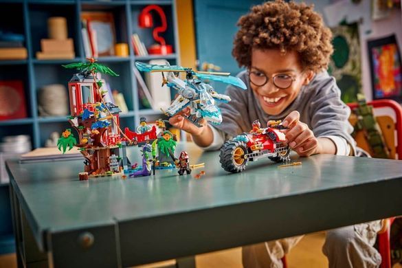 LEGO NINJAGO Автомобильная битва ниндзя возле дома на дереве (71857) &ndash; фото товара LEGO из категории LEGO NINJAGO. Оригинал, доставка по Украине