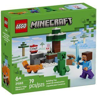 LEGO Minecraft Пригоди Стіва в тайзі 79 деталей (21583) &ndash; фото товару LEGO з категорії LEGO Minecraft. Оригінал, доставка по Україні