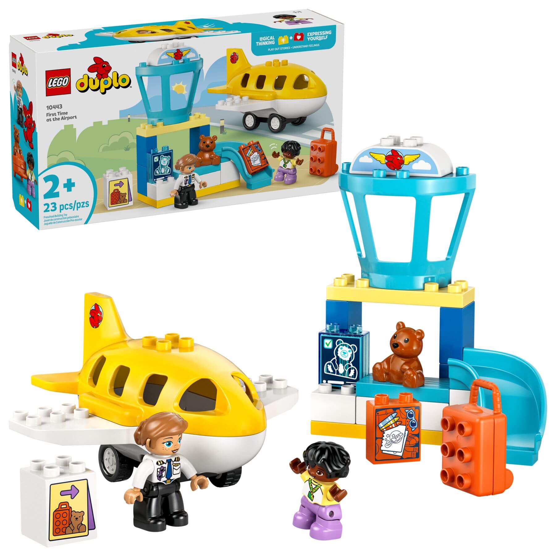 Конструктор LEGO 10443 DUPLO Впервые в аэропорту / ЛЕГО ДУПЛО