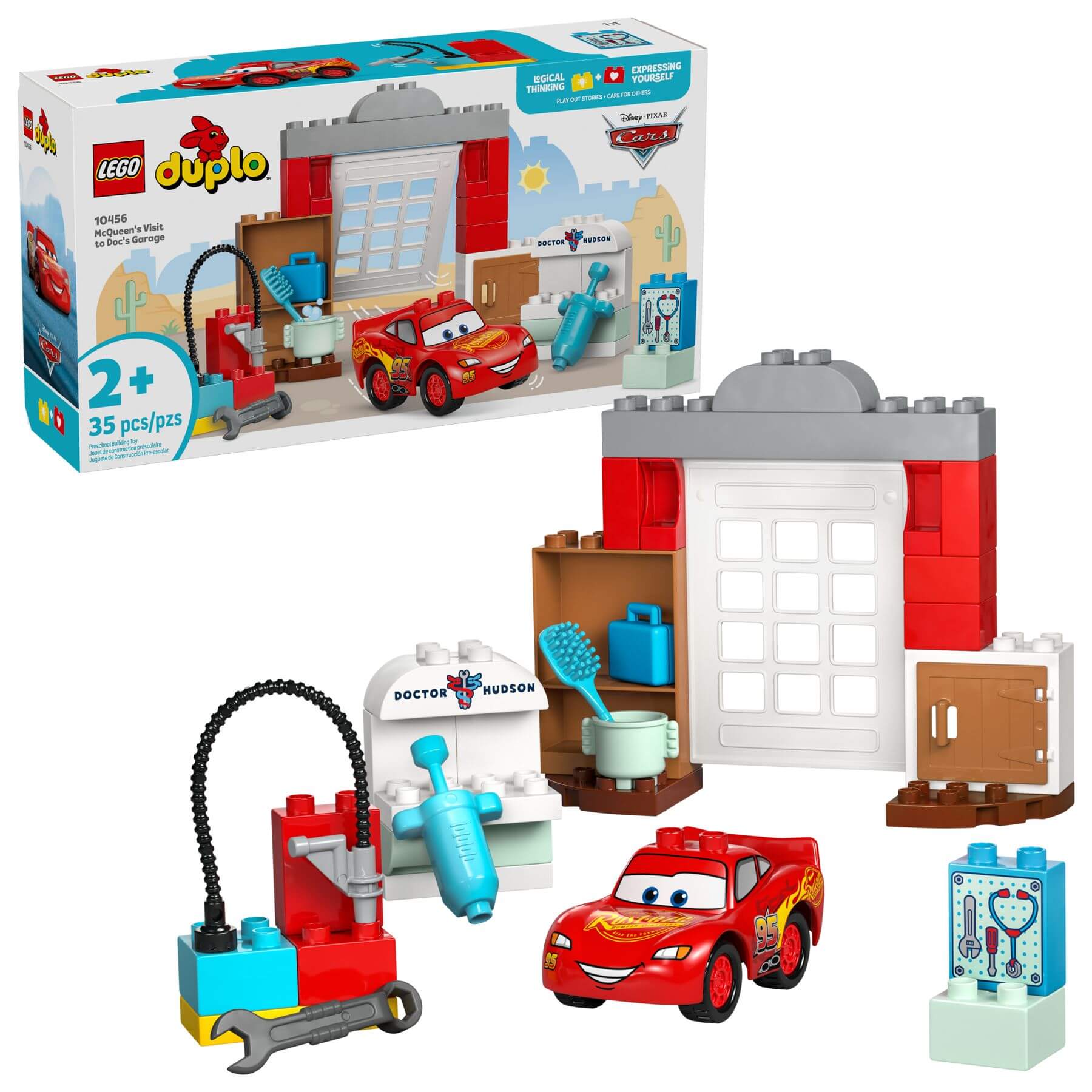 Конструктор LEGO 10456 DUPLO Визит МакКвина в гараж Дока / ЛЕГО ДУПЛО