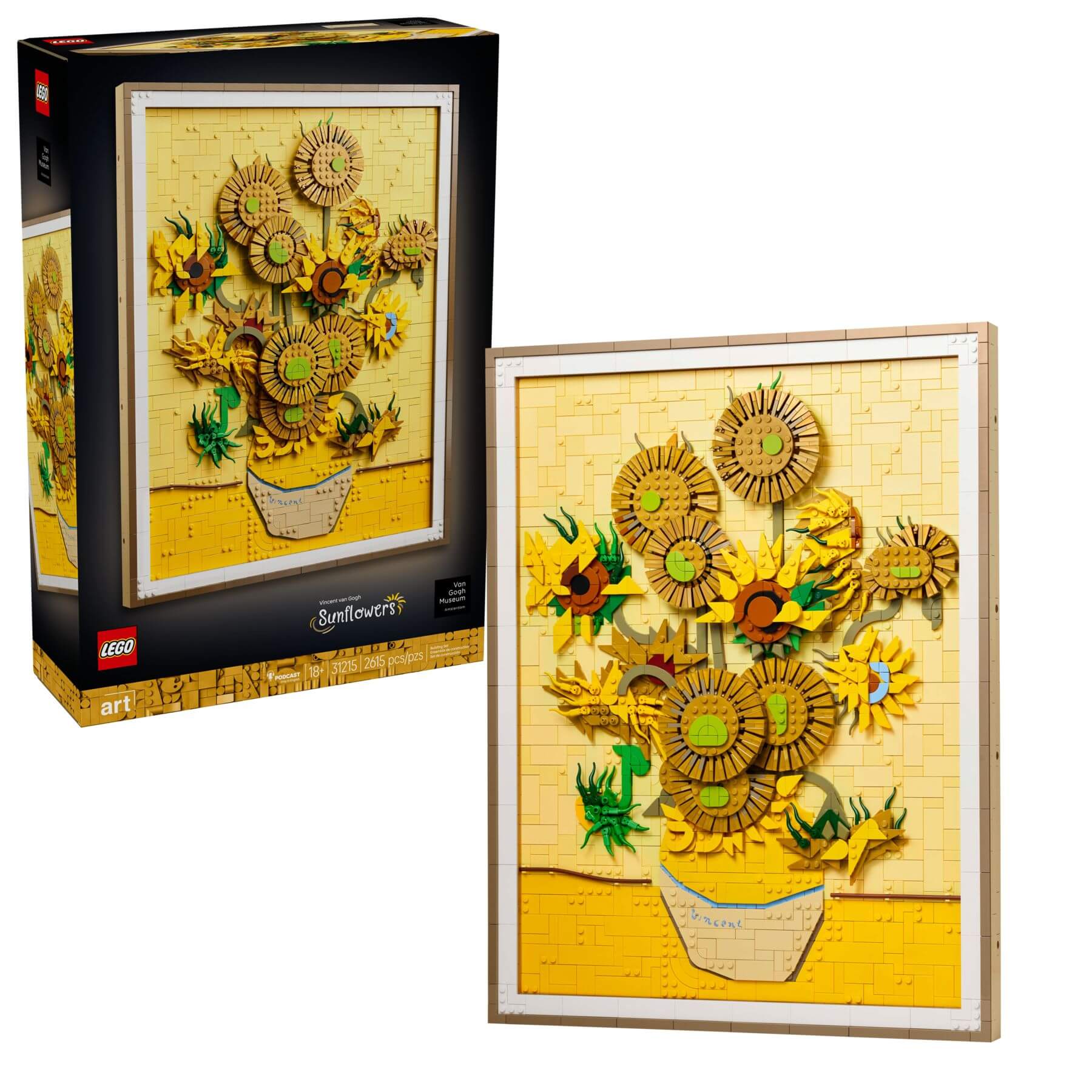 Конструктор LEGO ART Vincent van Gogh — Подсолнухи 2615 деталей (31215) / ЛЕГО АРТ Ван Гог