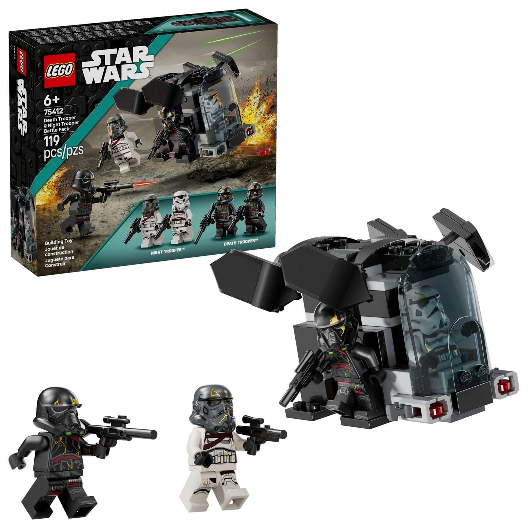 Конструктор LEGO Star Wars Боевой набор «Боец смерти и Ночной пехотинец» 119 деталей (75412) / ЛЕГО Звездные войны