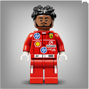 LEGO Editions 43022 Formula 1 Шолом Льюїса Гамільтона з команди Scuderia Ferrari HP
