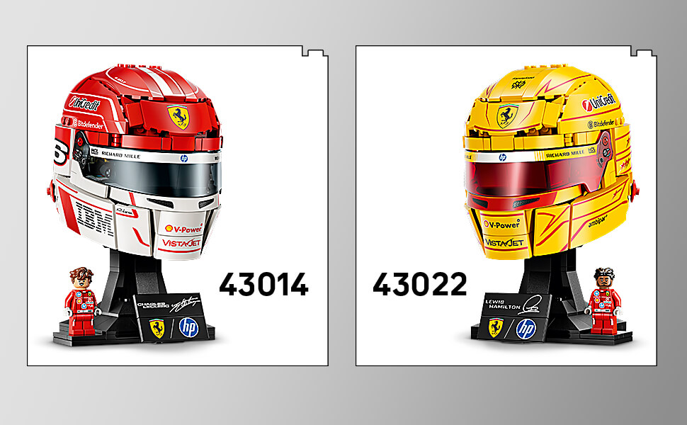 LEGO Editions 43014 Formula 1 Шолом Шарля Леклера з команди Scuderia Ferrari HP