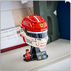 LEGO Editions 43014 Formula 1 Шолом Шарля Леклера з команди Scuderia Ferrari HP