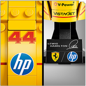 LEGO Editions 43022 Formula 1 Шолом Льюїса Гамільтона з команди Scuderia Ferrari HP