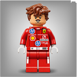 LEGO Editions 43014 Formula 1 Шолом Шарля Леклера з команди Scuderia Ferrari HP