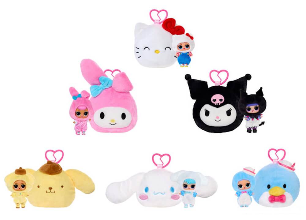 Плюшевая игрушка L.O.L. Surprise! Loves Hello Kitty с куколкой и брелоком (249962)