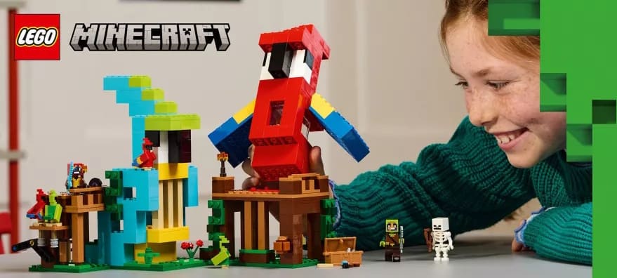 LEGO Minecraft 21282 Домівки для папуг | ЛЕГО 21282 Майнкрафт