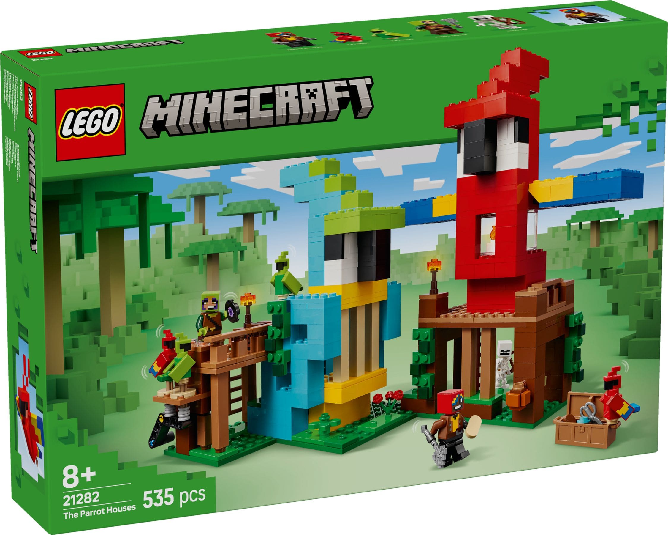 LEGO Minecraft 21282 Домівки для папуг | ЛЕГО 21282 Майнкрафт