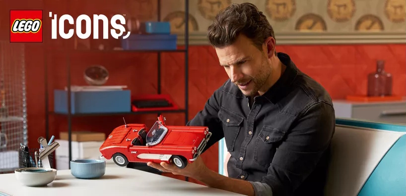 LEGO Icons Chevrolet Corvette 1210 деталей (10321)