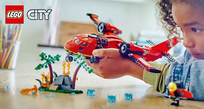 LEGO City Пожарный спасательный самолет 478 деталей (60413)