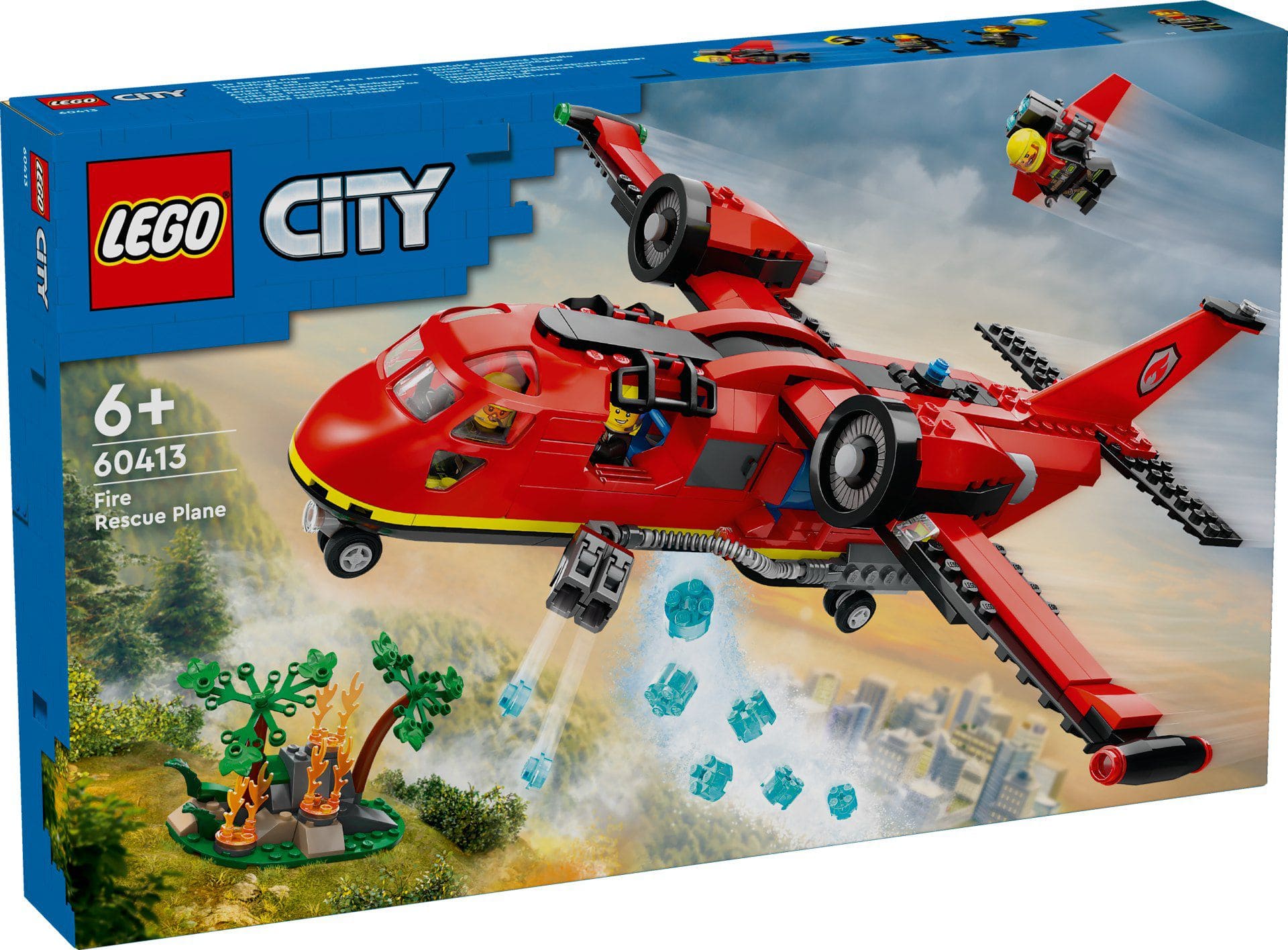 LEGO City Пожарный спасательный самолет 478 деталей (60413)